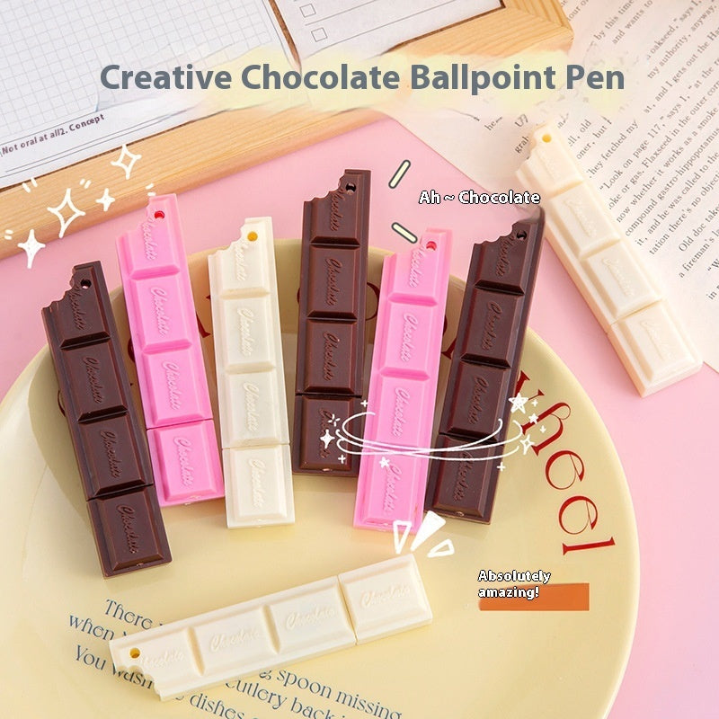 Stylo à Bille en Forme de Barre de Chocolat