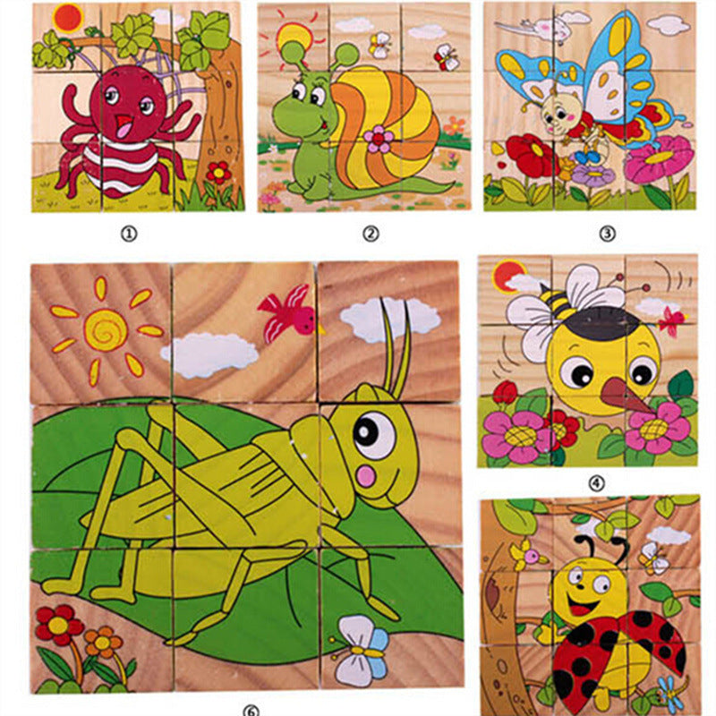 Puzzle 3D en Cube en Bois