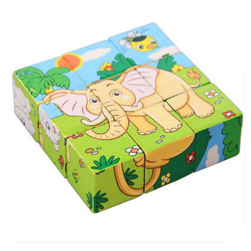 Puzzle 3D en Cube en Bois