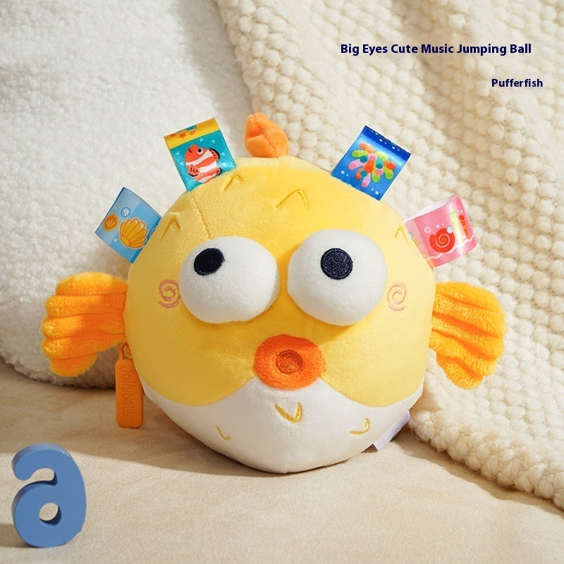 Peluche musicale et bondissante