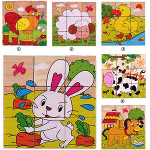 Puzzle 3D en Cube en Bois