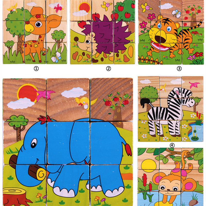 Puzzle 3D en Cube en Bois
