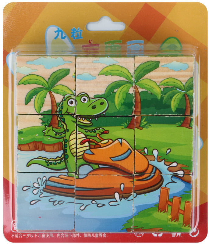 Puzzle 3D en Cube en Bois