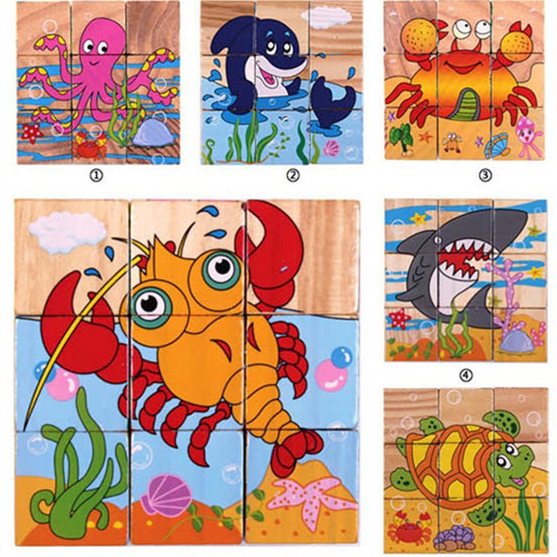 Puzzle 3D en Cube en Bois