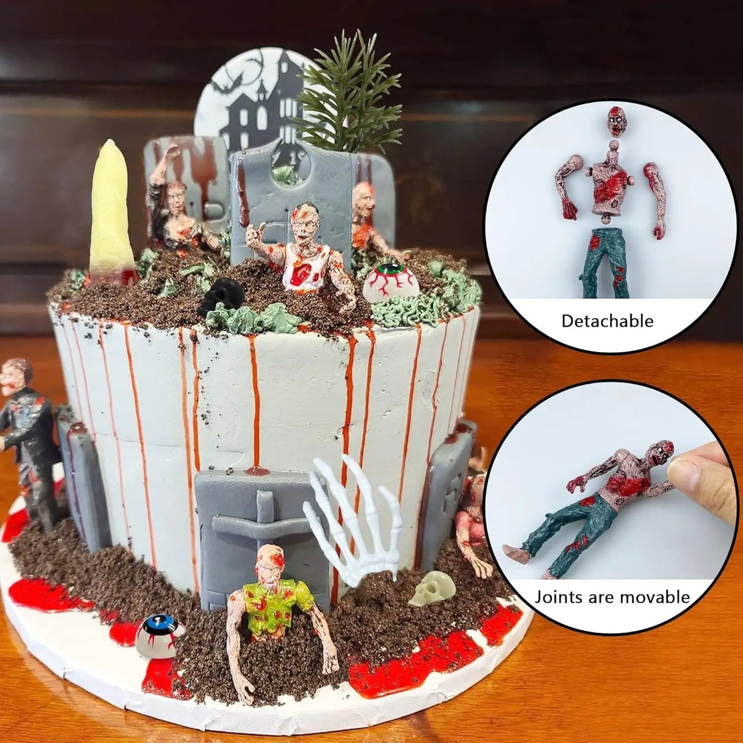 Décorations de Gâteau Thème Zombie