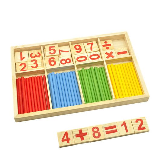 Jeu d'Apprentissage des Mathématiques en Bois