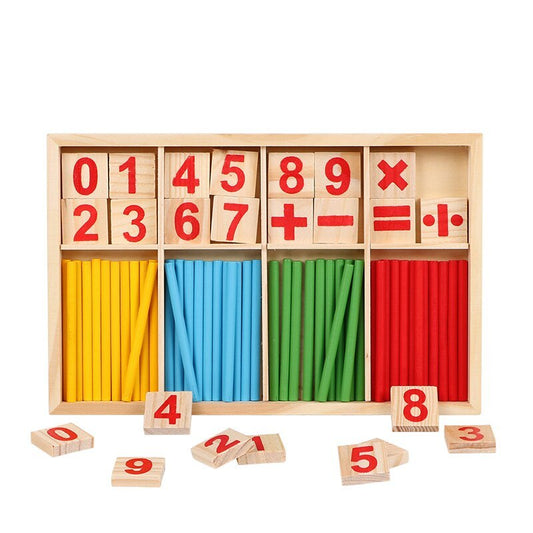 Jeu d'Apprentissage des Mathématiques en Bois