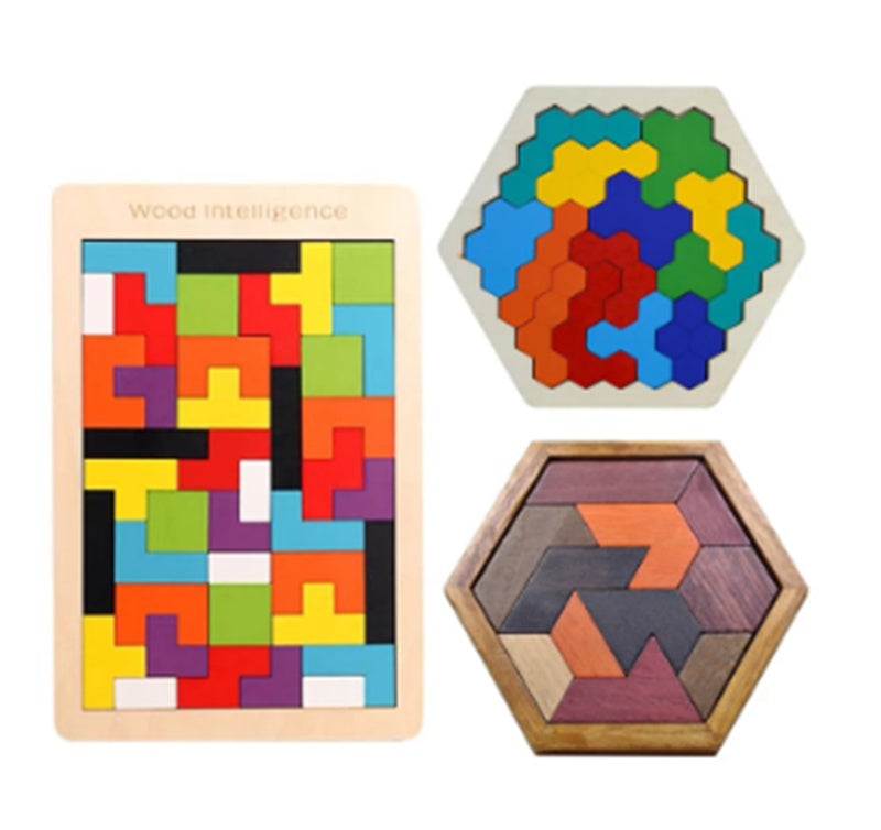 Puzzles Géométriques et Colorés