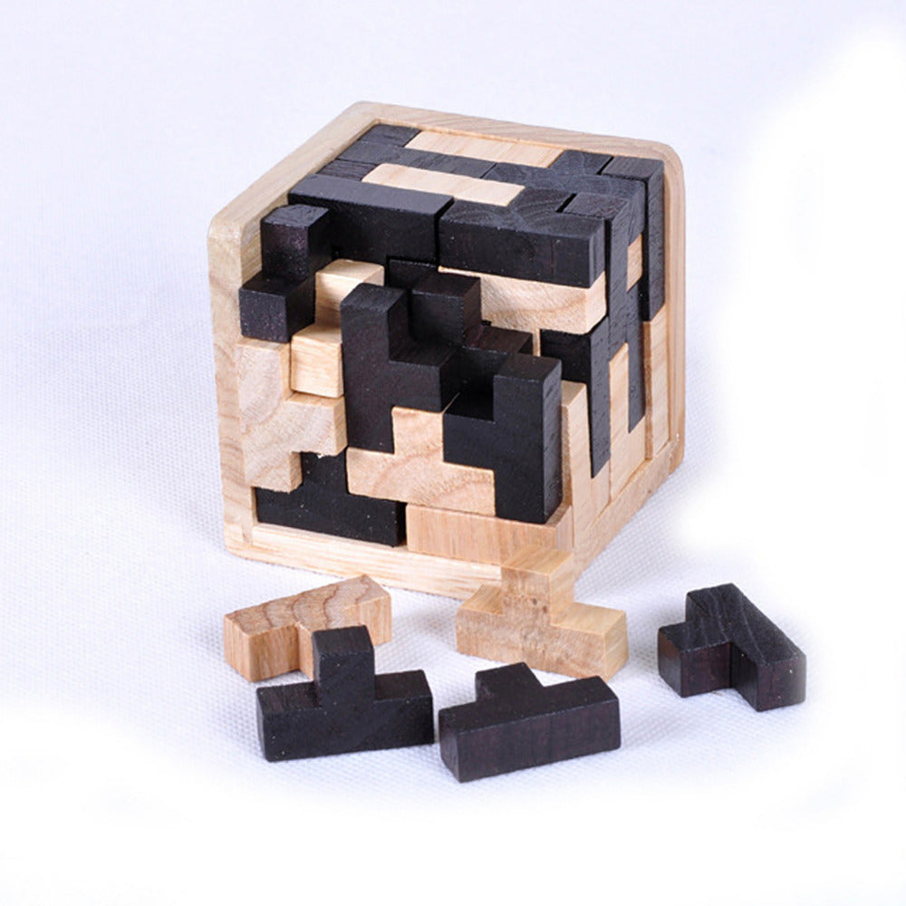 Puzzle 3D en Bois Interconnecté