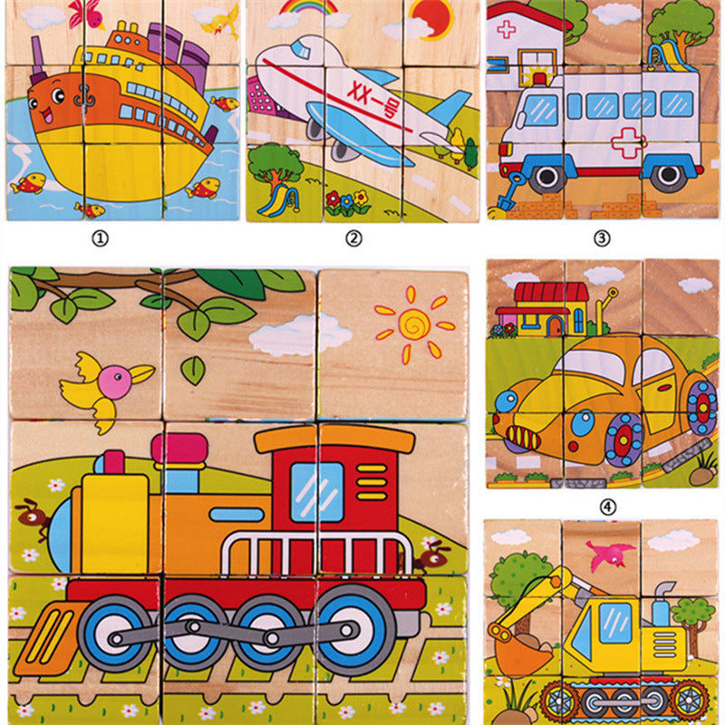 Puzzle 3D en Cube en Bois