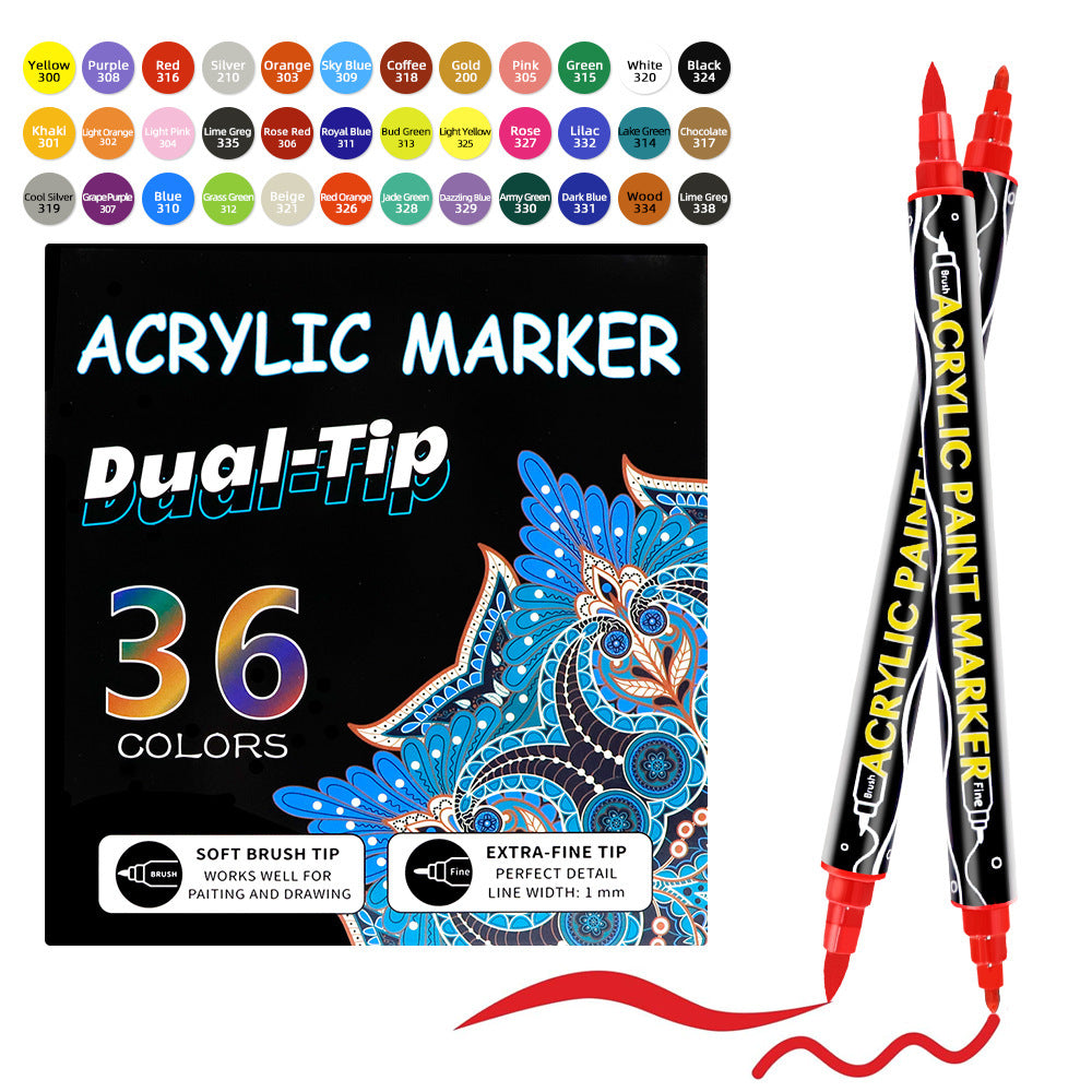 Marqueurs de Peinture Acrylique Double-Tête