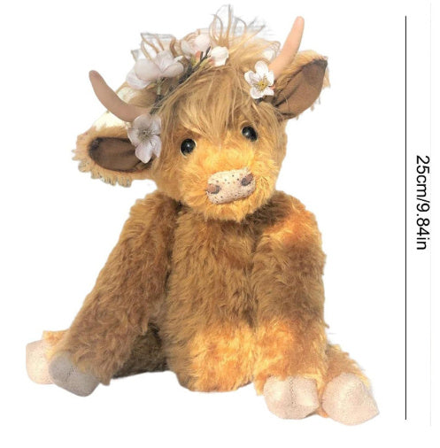 Peluche Vache Highland Écossaise