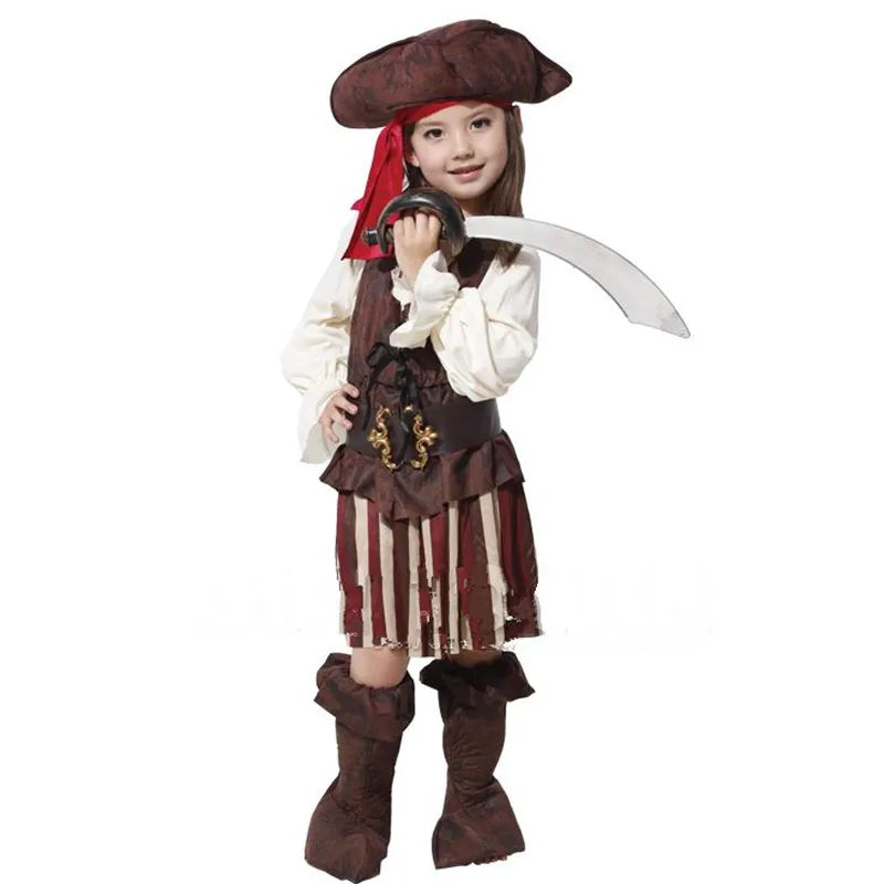 Costume de Capitaine Pirate pour Filles – Prête à Conquérir les Mers !