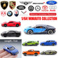 Lamborghini Huracan, Acura NSX, Peugeot RCZ, Audi R8, Bugatti Chiron - Collection de Voitures Miniatures pour Enfants et Amateurs