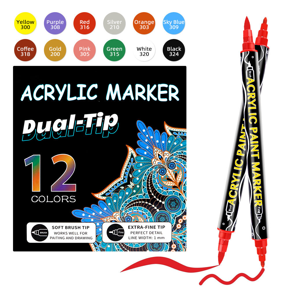 Marqueurs de Peinture Acrylique Double-Tête